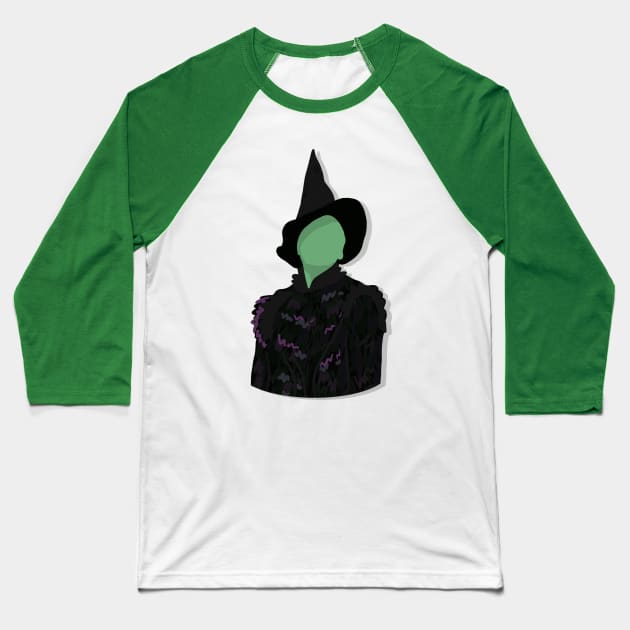 Elphaba Baseball T-Shirt by byebyesally